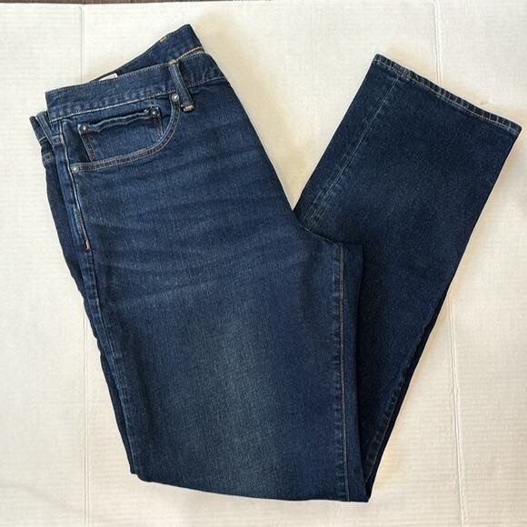 Gap Straight Gapflex Dark Denim Jeans Men’s Size 36x34 - Picture 7 of 14